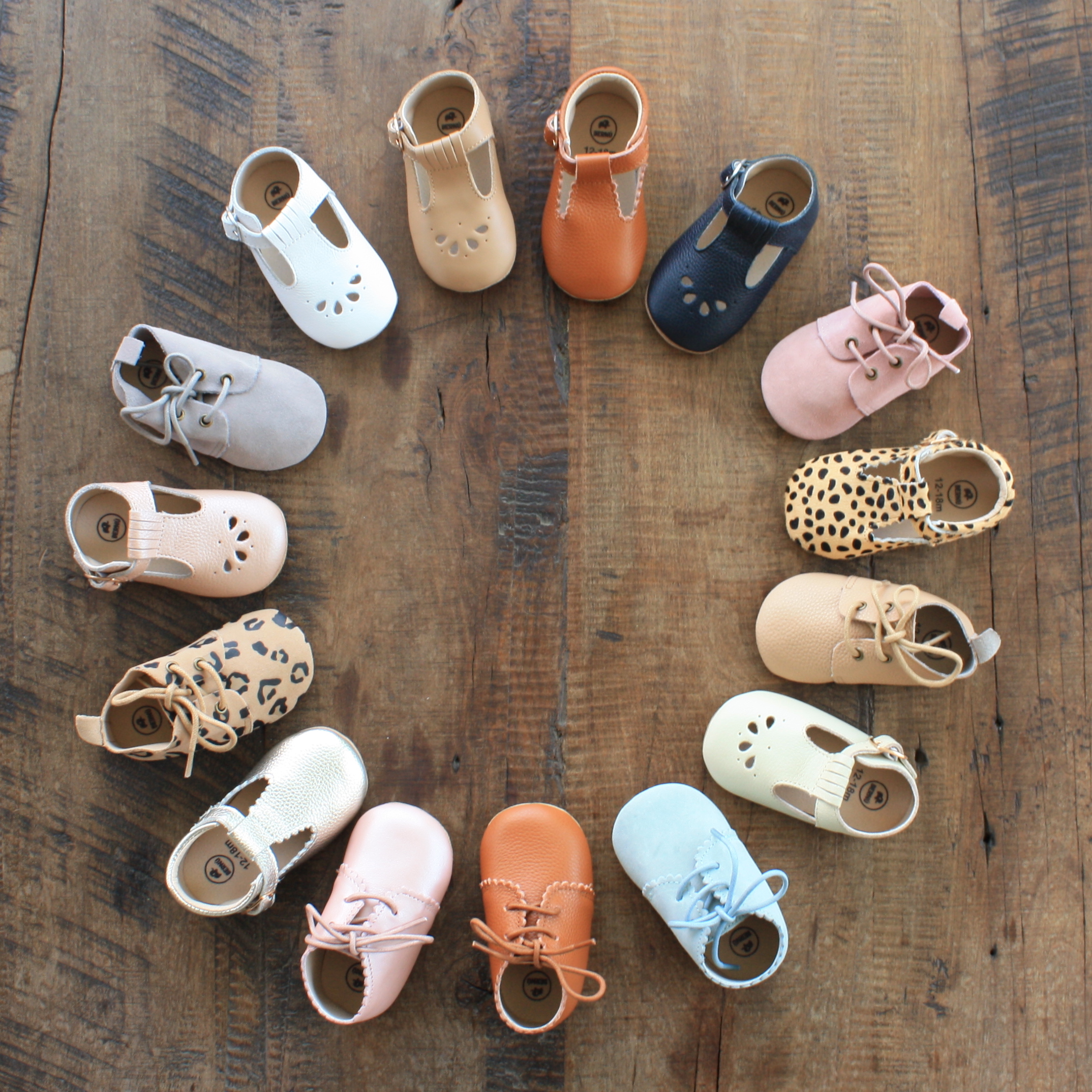 Bernú  Zapatos 100% cuero para bebés y niños